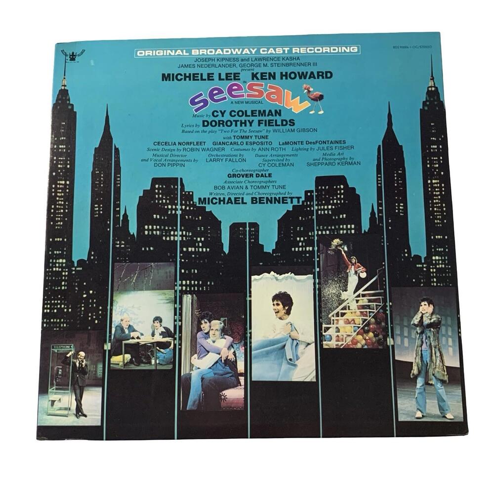 Seesaw Original Broadway Cast Recording LP Vinyl Michele Lee Ken Howard